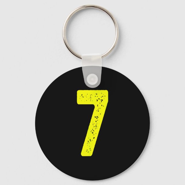 Chaveiro Funny Number 7 67 Meme Costume Matching Group Hall (Frente)