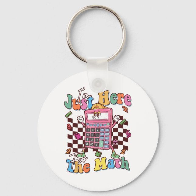 Chaveiro Funny Number Day Maths Day Calculator Teacher Stud (Frente)