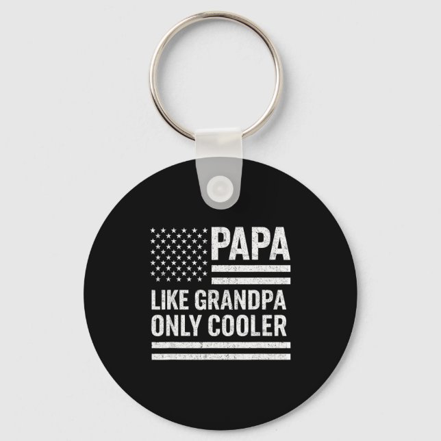 Chaveiro Funny Papa Art For Grandpa From Grandkids Father's (Frente)
