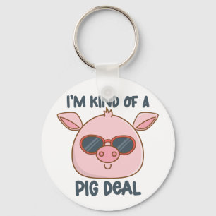 Chaveiro Funny Pig Pun