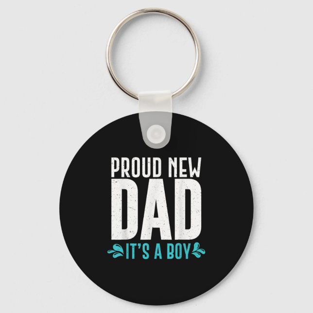 Chaveiro Funny Proud New Dad It's A Boy Gift For Men Cool N (Frente)