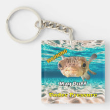 Funny Puffer Fish Warning: May Puff Under Pressure