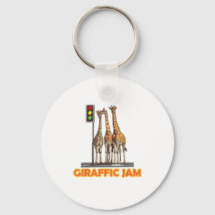 Chaveiro Funny Pun Giraffe Jam