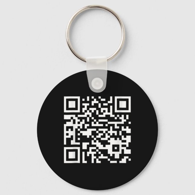 Chaveiro Funny Qr Presidente Trump Dance Code (em Byck) (Frente)