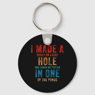 Chaveiro Funny Retro Vintage Jogadores de Disc Golf que Eu