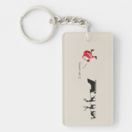 Chaveiro Funny santa 'I am coming' for sleigh