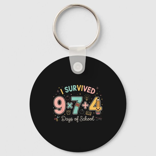 Chaveiro Funny Six Seven 67 Days Of School Meme Math Teache (Frente)