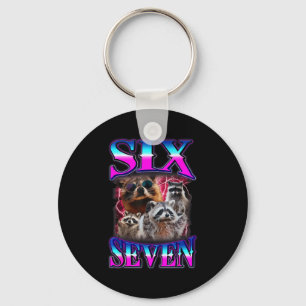 Chaveiro Funny Six Seven 67 Meme 67 Racoon Meme Cópia Pirat