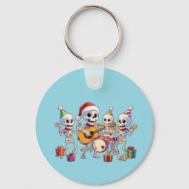 Chaveiro Funny Skeleton Band Christmas & New Year – 3D Cart