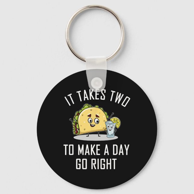 Chaveiro Funny Taco Tequila Lover Cotação Gift Cinco De May (Frente)