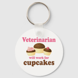 Chaveiro Funny vai trabalhar para Cupcakes veterinários