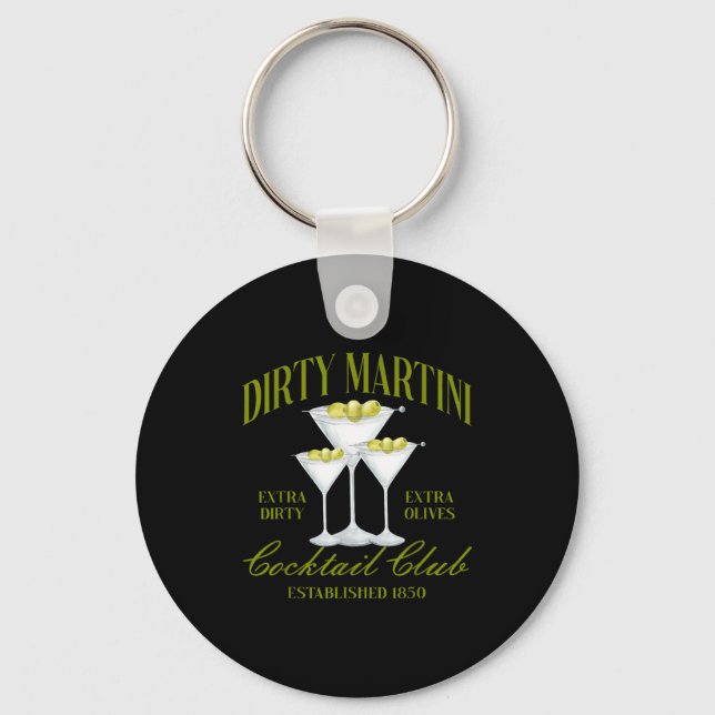 Chaveiro Funny Womens Dirty Martini Social Club Drinking Ta (Frente)