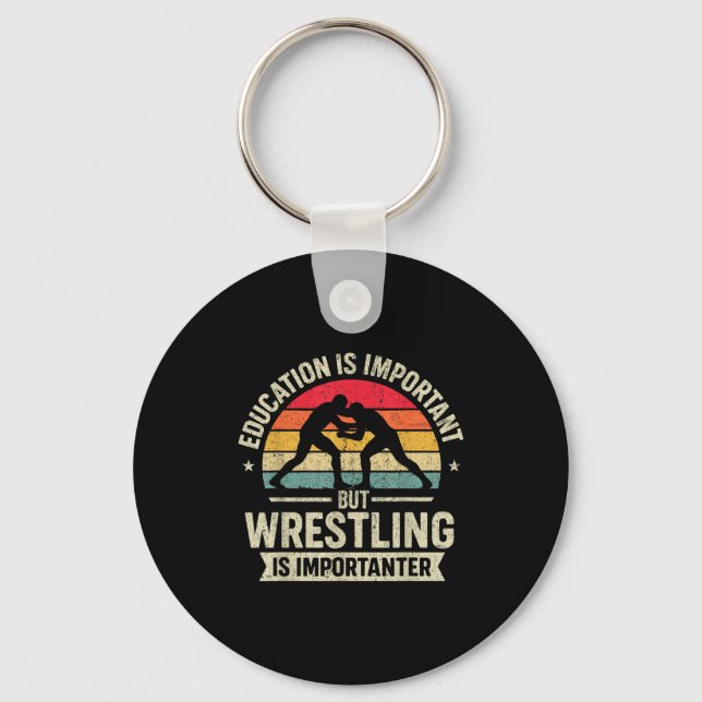 Chaveiro Funny Wrestling Education Joke For Wrestler Men Ki (Frente)