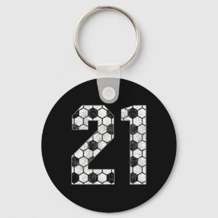 Chaveiro Futebol #21 Mãe de Futebol Ama Camisa do Jogador F
