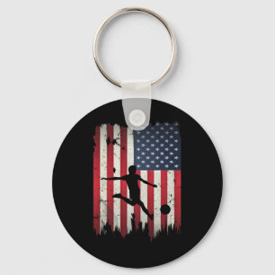Chaveiro Futebol Americano Bandeira 4 de julho Patriótica S