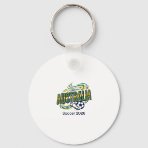 Chaveiro Futebol Austrália 2026 Futebol Bold País Tipografi