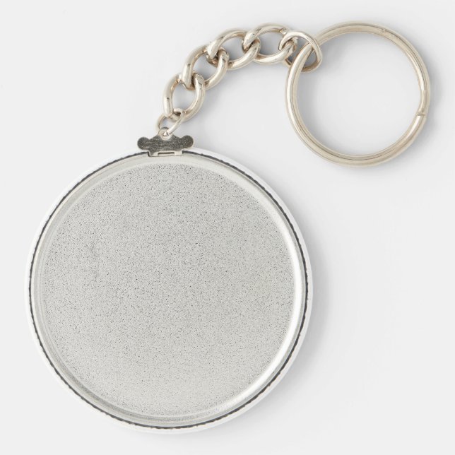 Chaveiro Futebol branco personalizado Jersey (Verso)