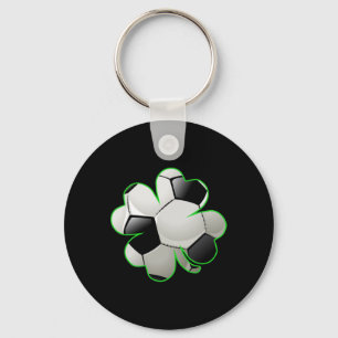Chaveiro Futebol Byll Shamrock Trevo de Quatro Folhas St Pa