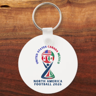 Chaveiro Futebol da América do Norte 2026 | EUA Canadá Méxi