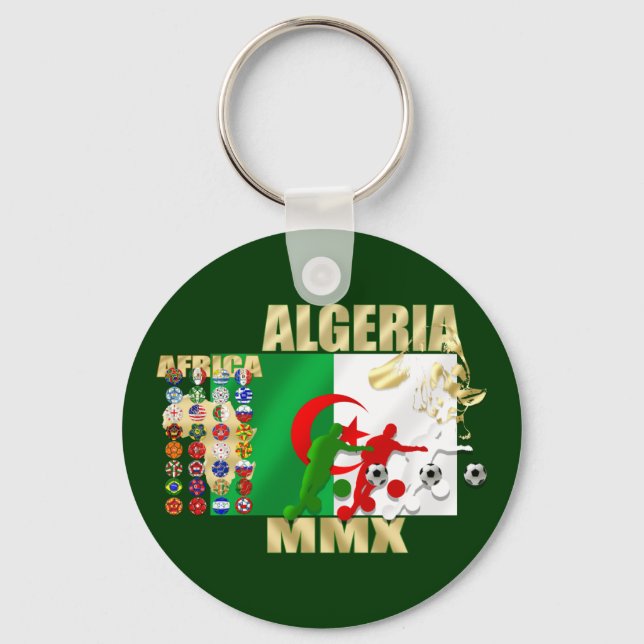 Chaveiro Futebol da Argélia MMX África 2010 presentes (Frente)