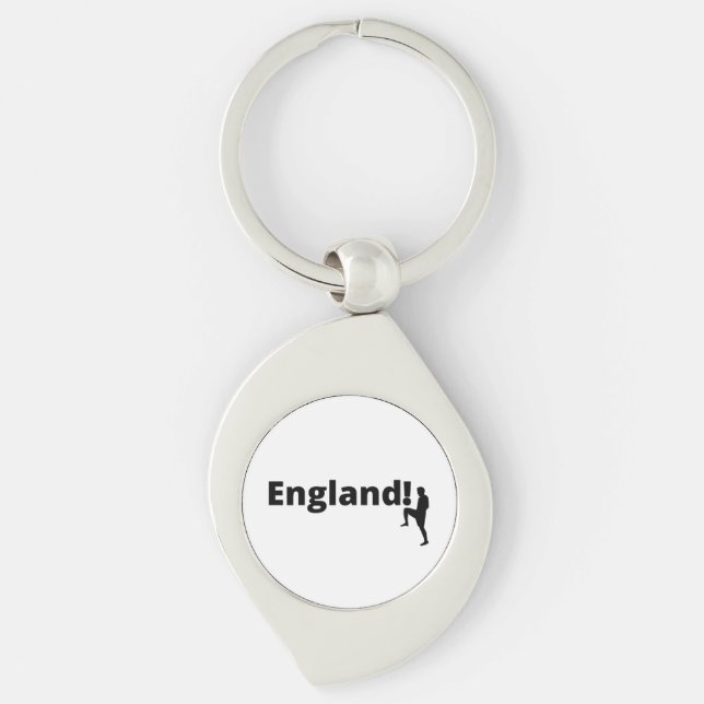Chaveiro futebol de Inglaterra personalizado (Frente)