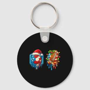 Chaveiro Futebol de Natal Drip Bandeira dos EUA Sorvete D