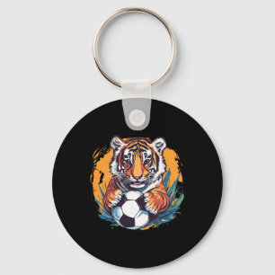 Chaveiro Futebol de Tigre Ll Feroz Animal da Selva
