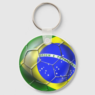 Chaveiro Futebol do brasileiro do futebol do mundo de
