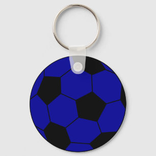 Chaveiro Futebol do futebol azul e preto