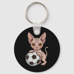 Chaveiro Futebol Engraçado Sphynx Apenas Garota Que Ama Gat