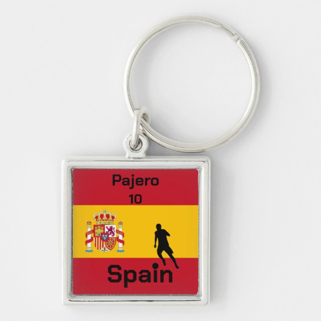 Chaveiro Futebol espanhol personalizável (Frente)