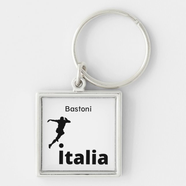 Chaveiro Futebol Itália, personalizável (Frente)