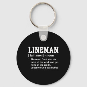 Chaveiro Futebol Lineman Definição Engraçado Ofensiva Linem
