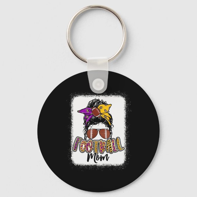 Chaveiro Futebol Mãe Roxo E Dourado (Frente)