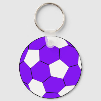 Chaveiro Futebol roxo e branco