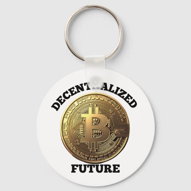 Chaveiro Futuro Descentralizado Bitcoin  (Frente)