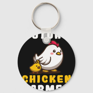 Chaveiro Futuro Fazendeiro de Frango Comunicador de Frango