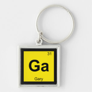 Chaveiro Ga - Símbolo de Mesa periódica de química de Ga