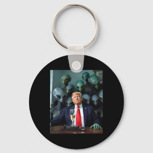 Chaveiro Gabinete de Alienígenas de Trump Foto Uap Ufo Extr