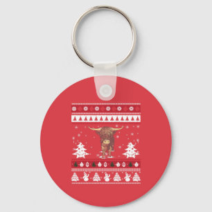 Chaveiro Gado Highland Natal Feio