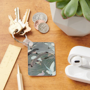 Chaveiro Gaivotas sobre Ondas Oceânicas por Louis Agassiz F