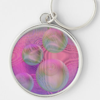 Chaveiro Galáxia fúcsia & violeta do fluxo interno III -