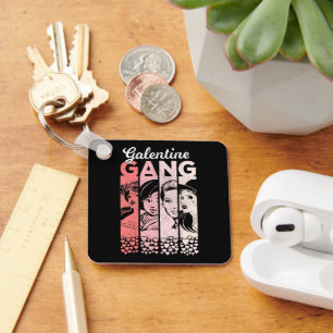 Chaveiro Galentine Gang Vintage Dias de os namorados Female