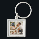 Chaveiro Galeria de 4 Fotografias Personalizadas<br><div class="desc">Personalize este design com 4 de suas fotos favoritas.</div>