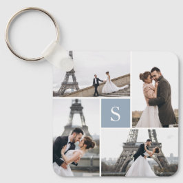 Chaveiro Galeria de Fotografias Dusty Monograma Azul