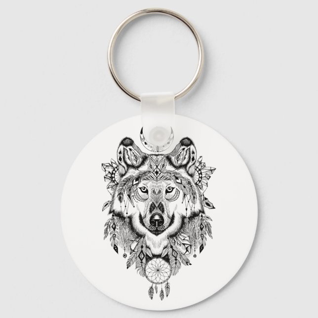 Chaveiro Galeria Ilustrada de Sonho de Lobo (Frente)