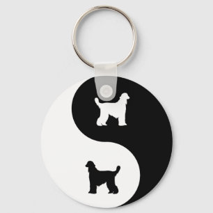 Chaveiro Galgo afegão Yin Yang