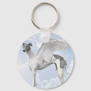 Chaveiro Galgo branco do anjo