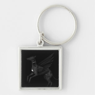 Chaveiro Galgo preto do anjo