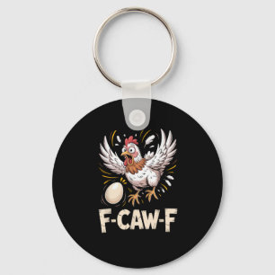 Chaveiro Galinha Criativa e Divertida F-Caw-F Casual